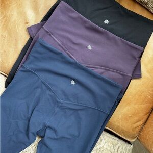 3 Pair Bundle! Athleta Ultra High Rise Elation Tights Leggings Size Small